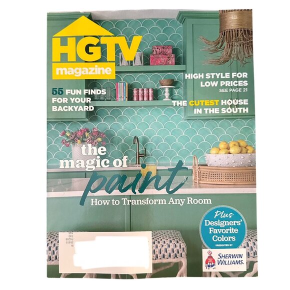 HGTV Magazine July/August 2025 The Magic of Paint Fun Finds for your Backyard - Picture 1 of 1